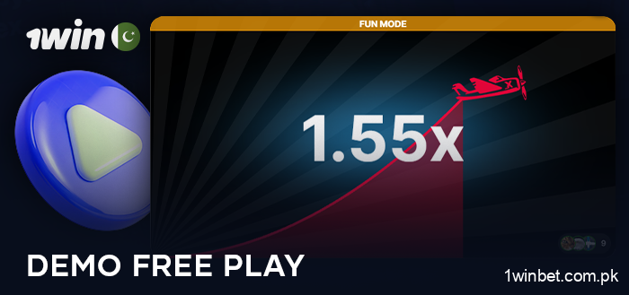 Try the demo mode in Aviator at 1Win online casino