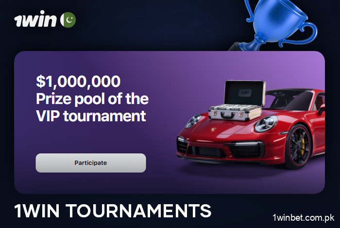 Participate in tournaments for real prizes at 1Win Casino