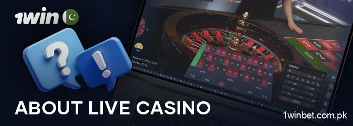 What need to know about the live casino section at 1Win Pakistan