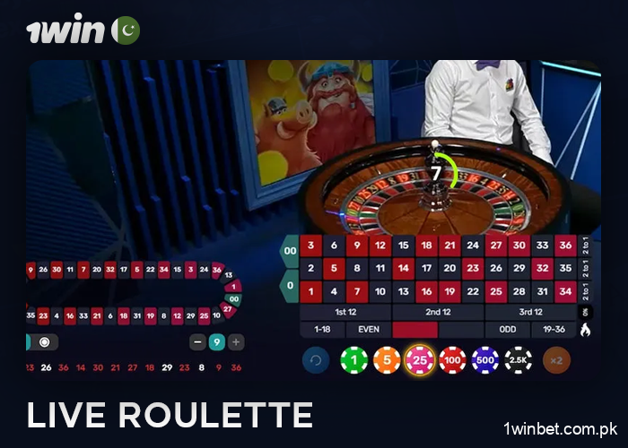 Live roulette games at 1Win Casino