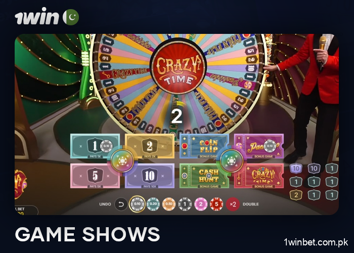 Place bets on live shows on the 1Win Pakistan website