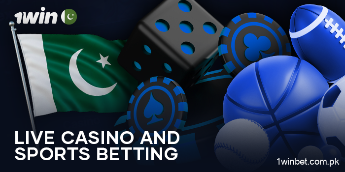 Live sports betting at 1Win and casino games with live dealers in Pakistan