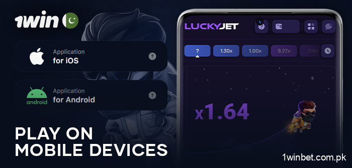1Win mobile app for betting on Lucky Jet - play via Android and iOS