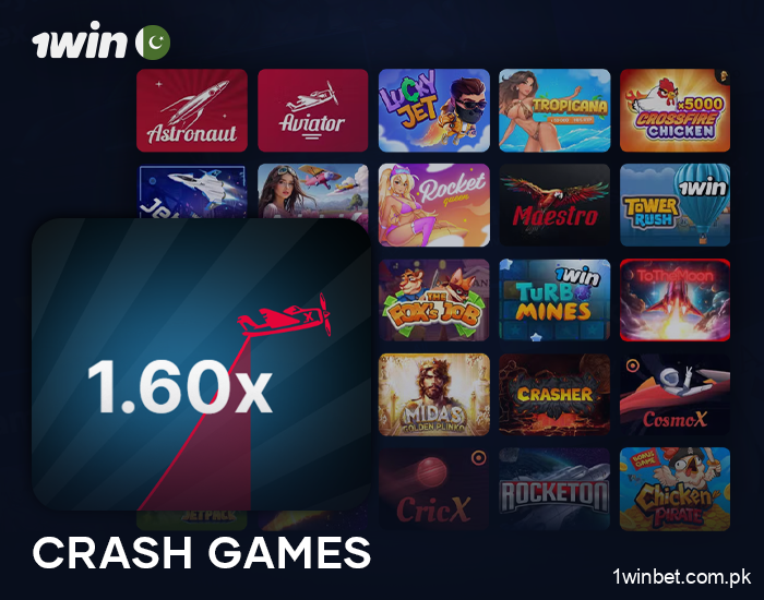 Top crash games at 1Win online casino