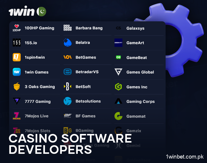 List of software providers at 1Win online casino