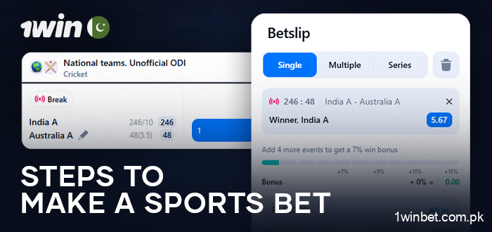 Guide to Sports Betting at 1Win Pakistan