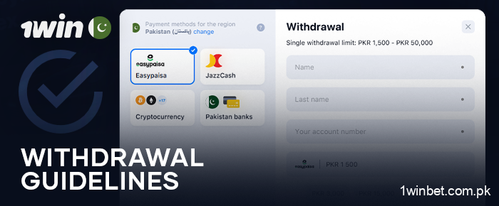 Instructions for withdrawing money from 1Win casino